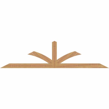 Ekena Millwork Richland Smooth Timber Gable Bracket, Western Red Cedar, 84"W x 21"H x 3 1/2"D x 3 1/2"F, 6/12 Pitch GBW084X21X0404RIC00SWR